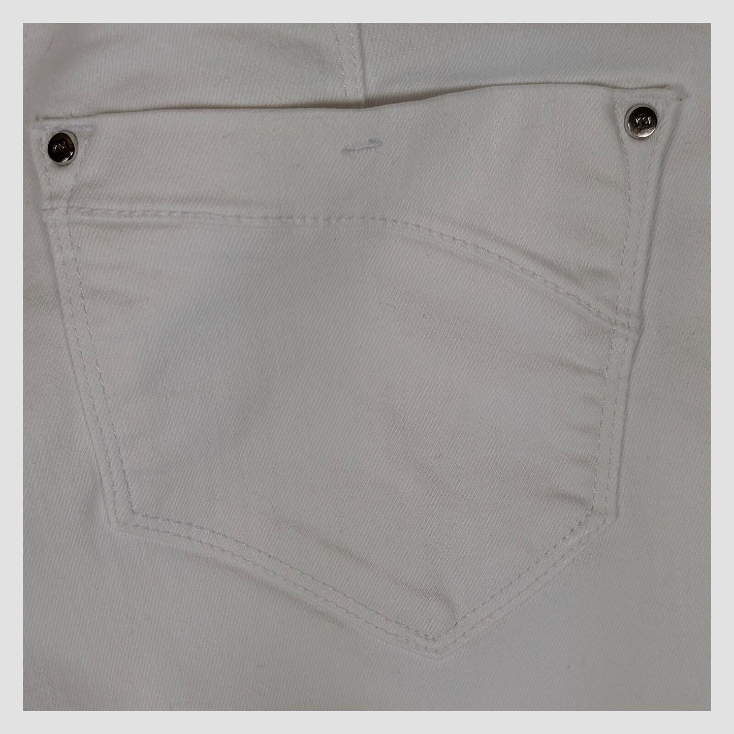 karen millen womens white stretch cotton skinny denim jeans size uk 14 us 10 by Karen Millen – | RewearableUK