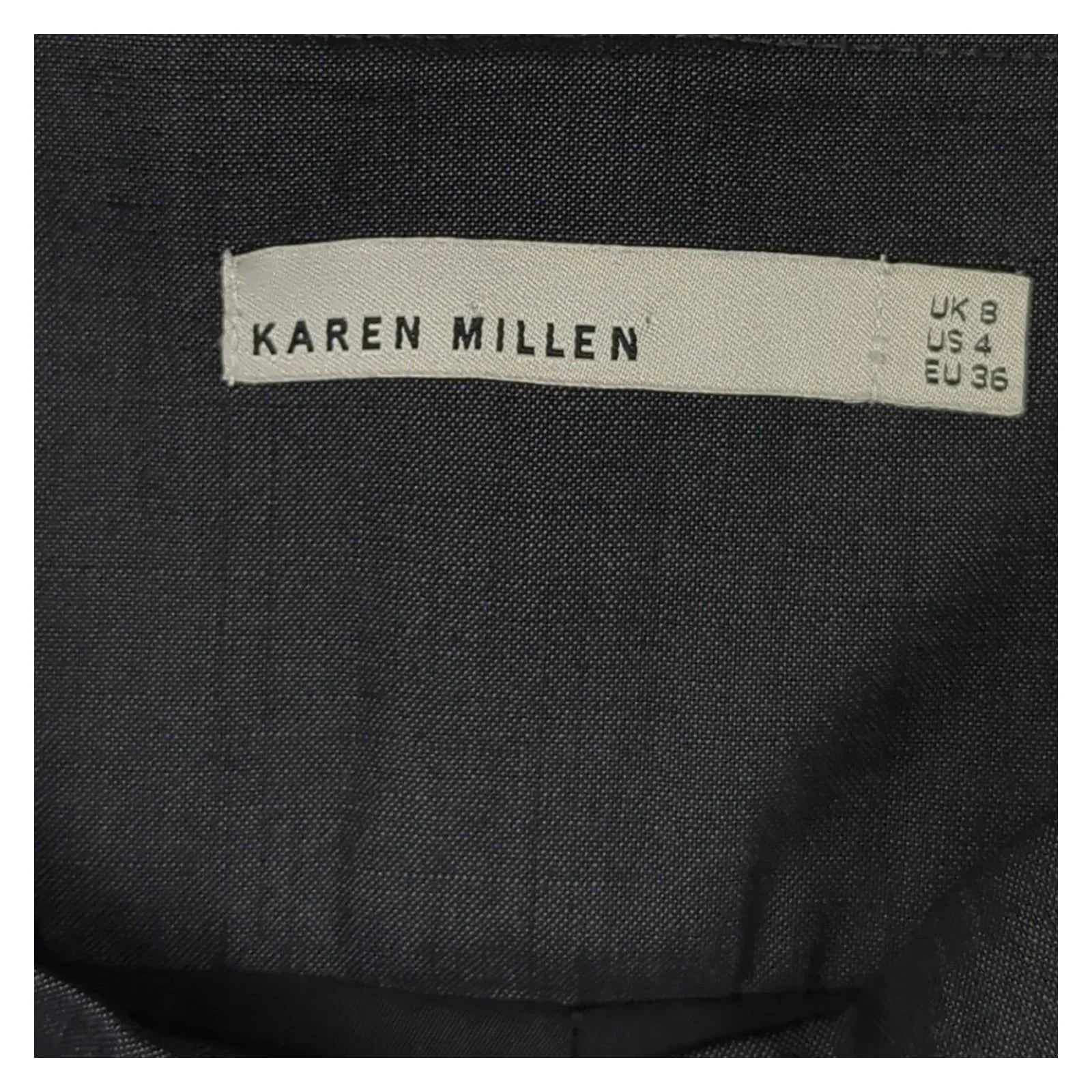 Karen Millen Karen Millen Wool Blend Skirt Grey UK Size 8 Straight Pencil Fit Designer SKIRT RewearableUK