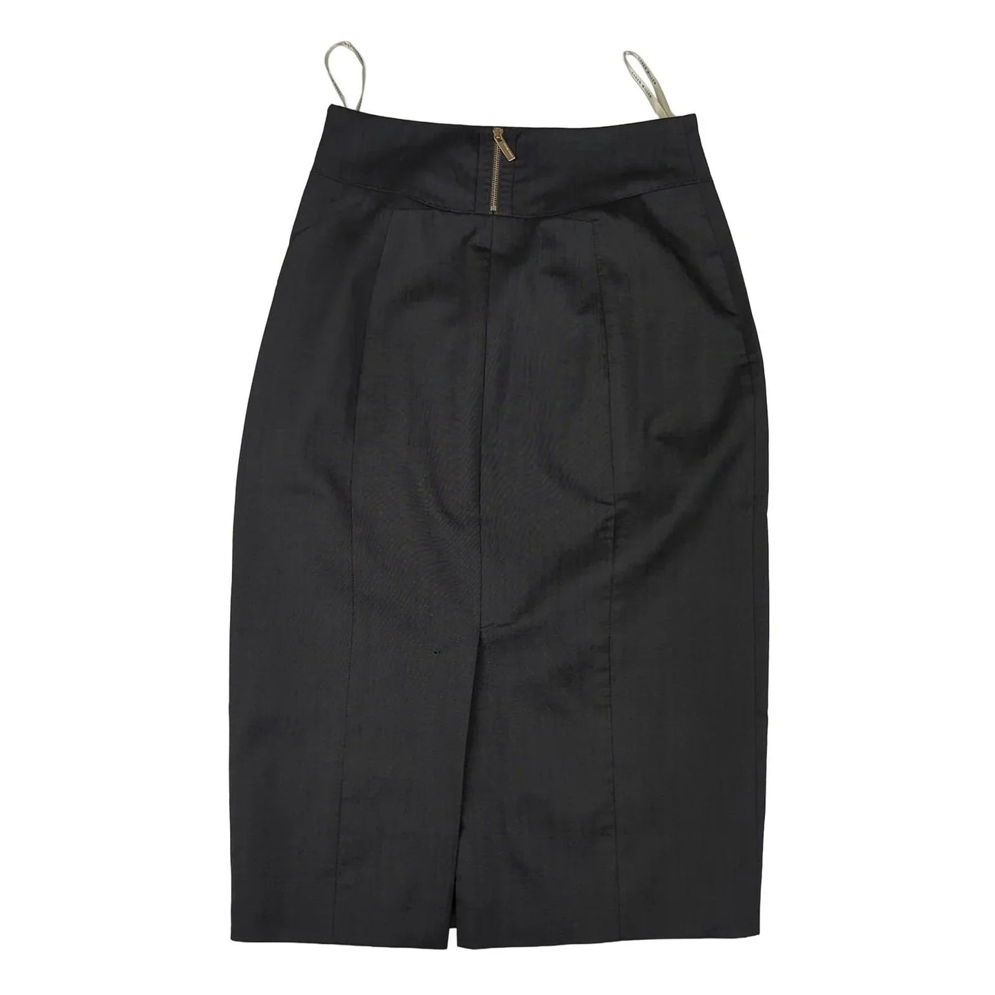 Karen Millen Karen Millen Wool Blend Skirt Grey UK Size 8 Straight Pencil Fit Designer SKIRT RewearableUK