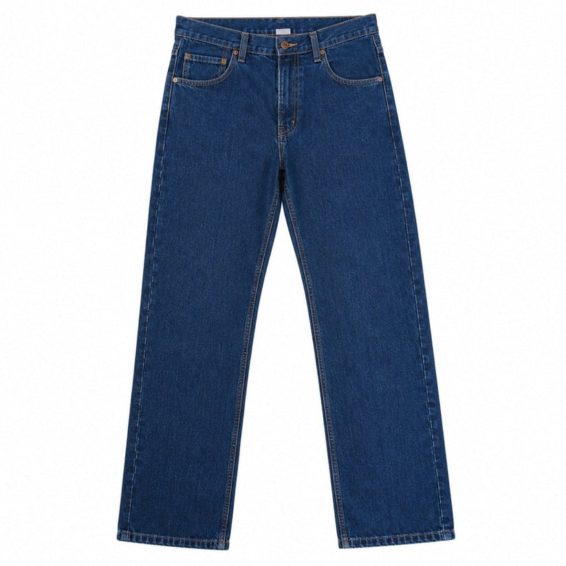 KEY Mens W32 L34 Lined Jeans Dark Blue Denim Straight Leg Workwear Trousers – product photo 1 | RewearableUK