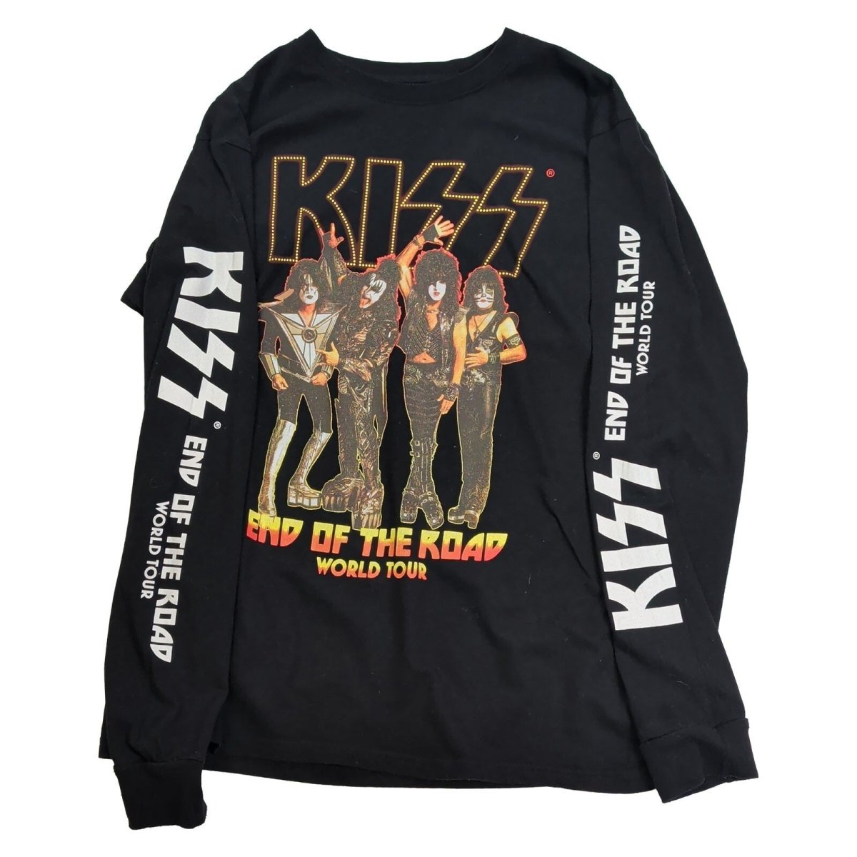 KISS End Of The Road World Tour Long Sleeve T-Shirt Black L Official Rock Band – product photo 2 | RewearableUK