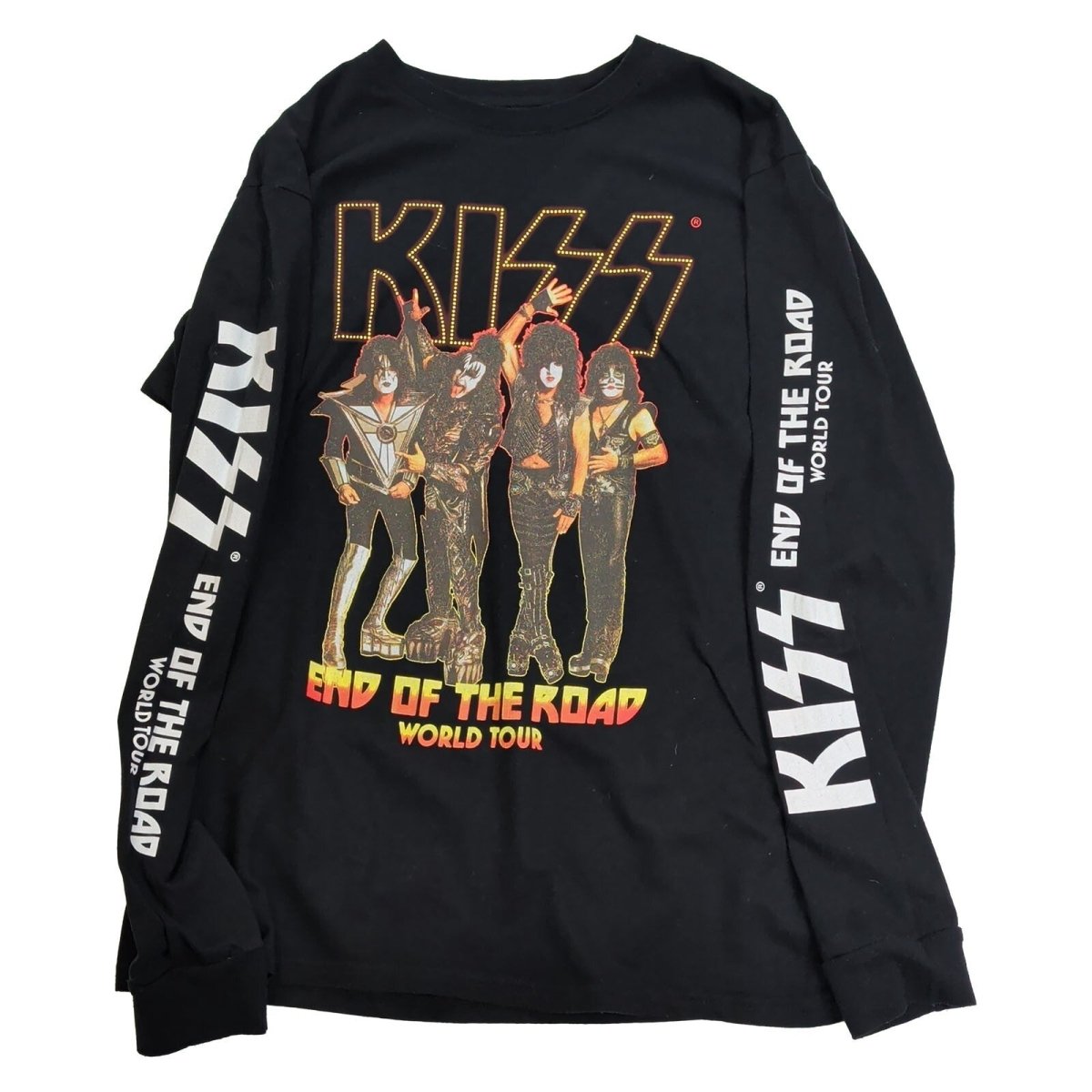 KISS End Of The Road World Tour Long Sleeve T-Shirt Black L Official Rock Band – product photo 1 | RewearableUK