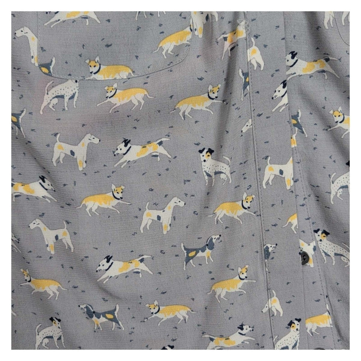 Laura Ashley Grey Dog Print Viscose Blouse – UK 8 – product photo 3 | RewearableUK