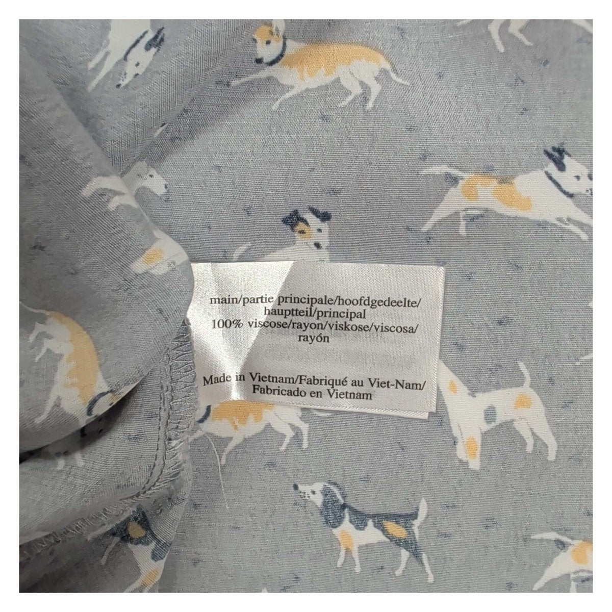 Laura Ashley Grey Dog Print Viscose Blouse – UK 8 – product photo 5 | RewearableUK