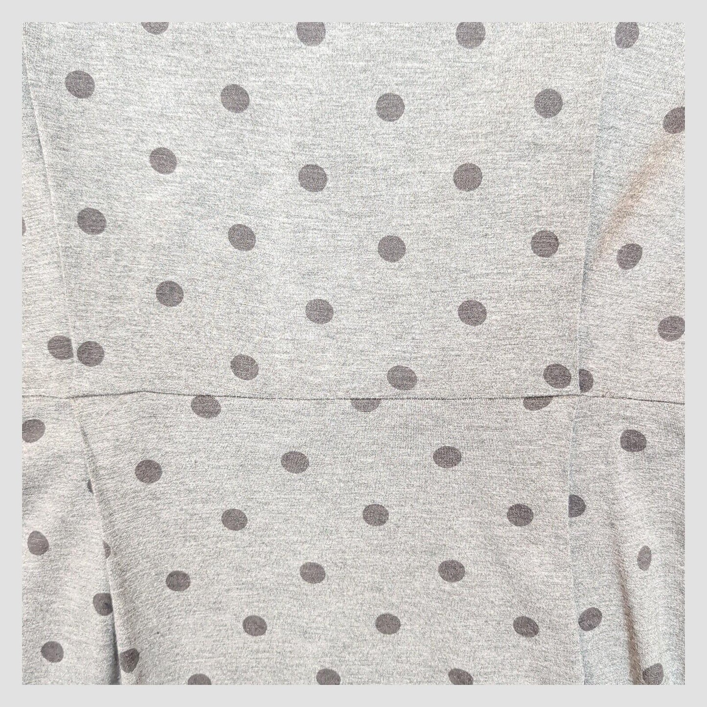 Laura Ashley Grey Polka Dot Dress UK 12 Knee Length V Neck Fitted by Laura Ashley – | RewearableUK