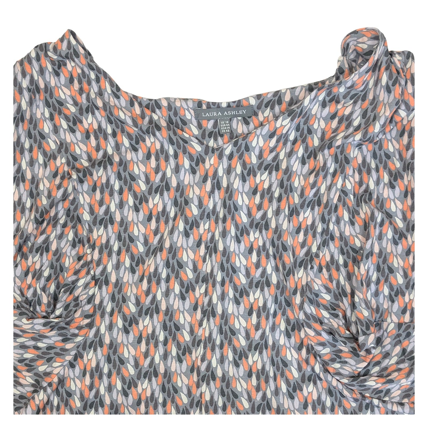 Laura Ashley Raindrop Print Jersey Top | Women's UK 18 by Laura Ashley – blouse | RewearableUK