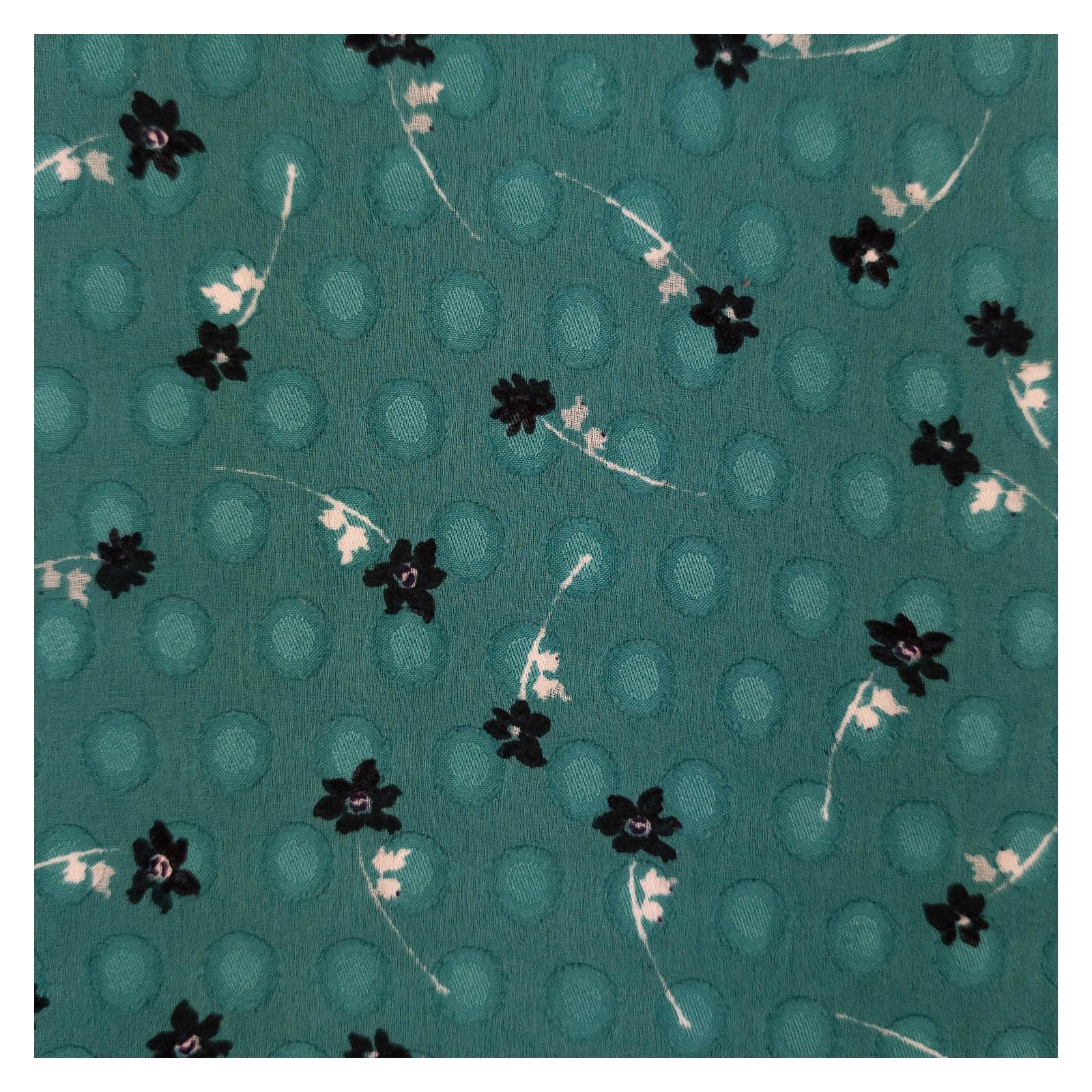 Laura Ashley Woman Green Dobby Blouse Size UK 12 Floral Shirred Cuff Long Sleeve by Laura Ashley – | RewearableUK