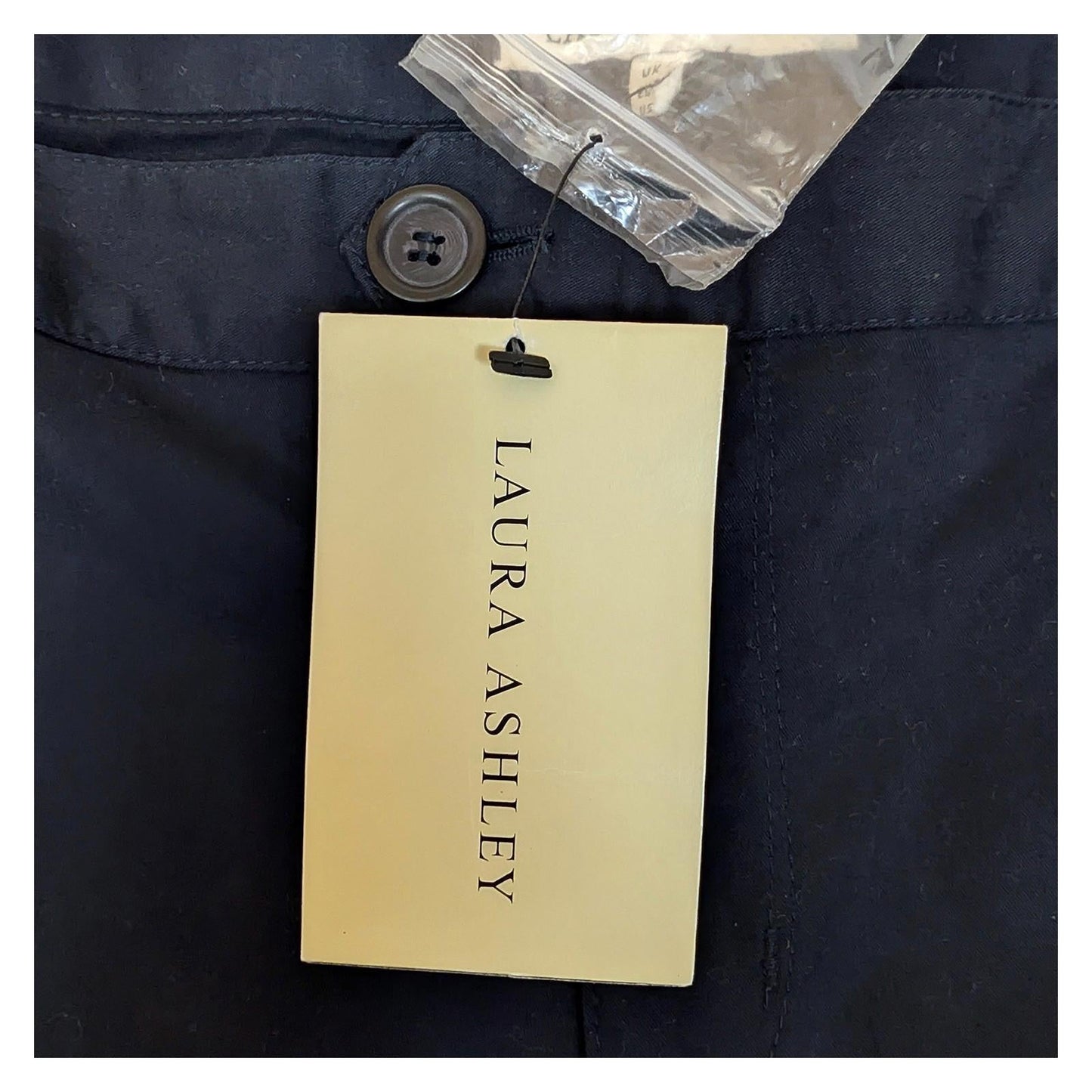 laura ashley women navy cotton chinos trousers uk 20 eur 46 new with tags by Laura Ashley – | RewearableUK