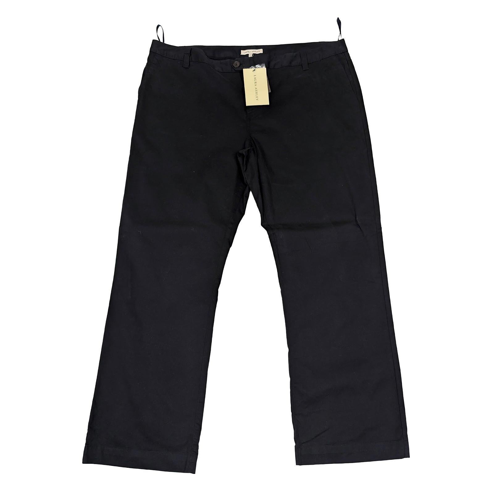 laura ashley women navy cotton chinos trousers uk 20 eur 46 new with tags by Laura Ashley – | RewearableUK