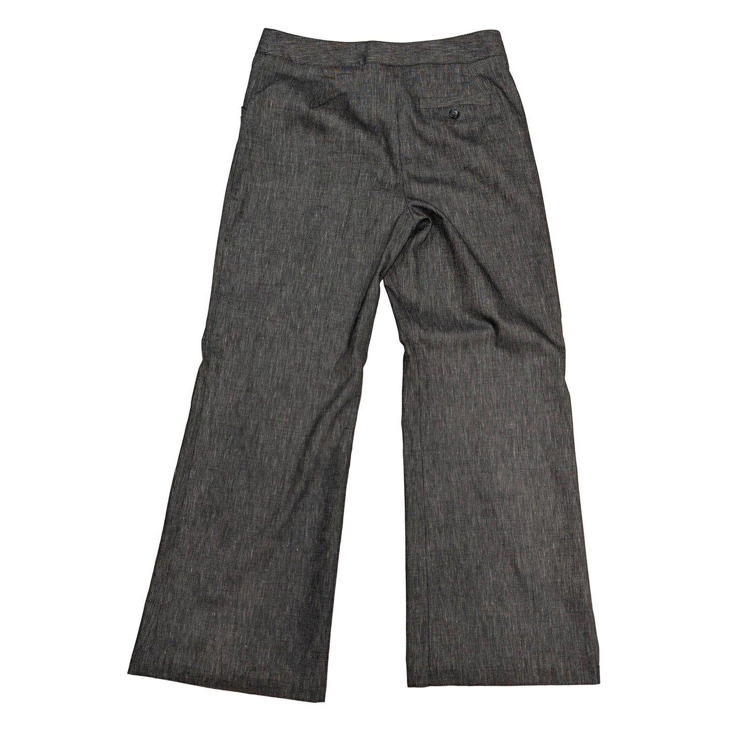 laura ashley womens wide leg trousers size uk 10 dark grey linen blend by Laura Ashley – | RewearableUK