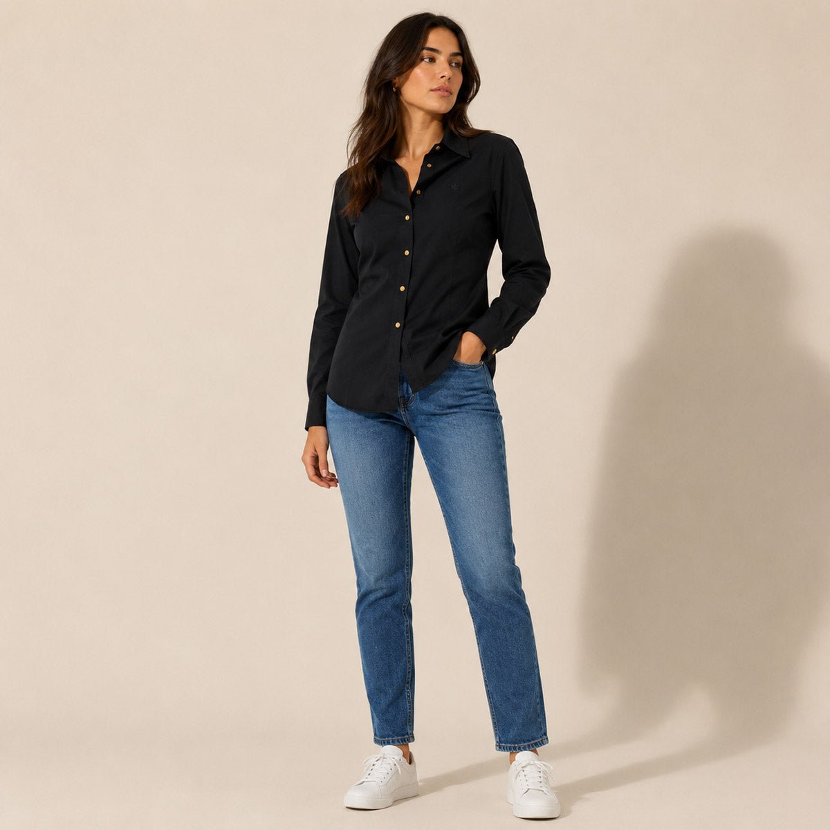 Lauren Ralph Lauren Black Cotton Shirt – Size L – product photo 1 | RewearableUK