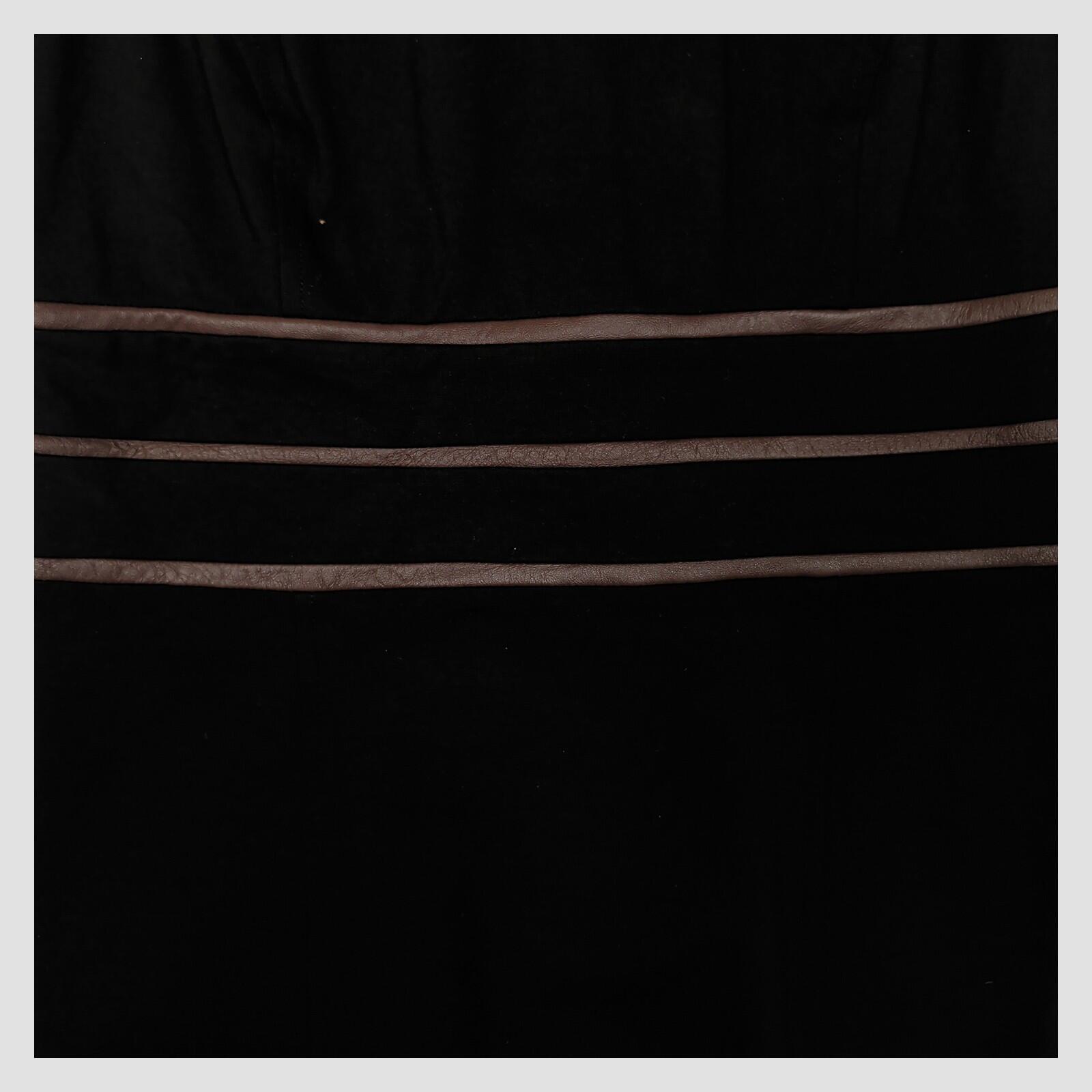 Lauren Ralph Lauren Black Sleeveless Sheath Dress Size 14 Faux Leather Trim by Lauren Ralph Lauren – | RewearableUK