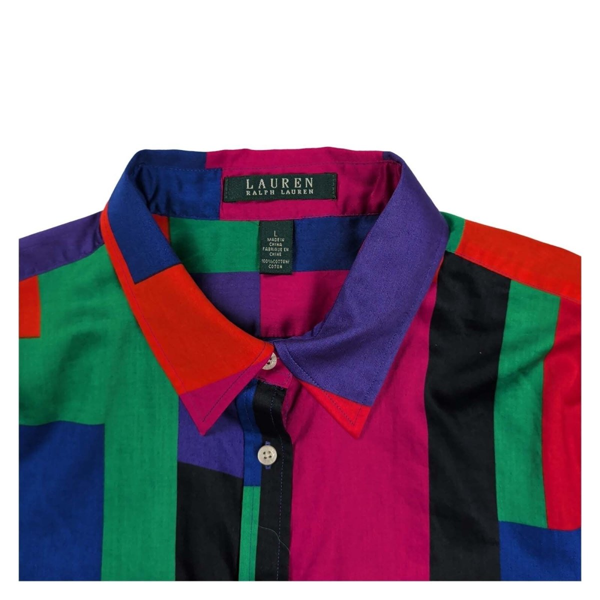 Lauren Ralph Lauren Multicolour Geometric Shirt – Size L – product photo 2 | RewearableUK