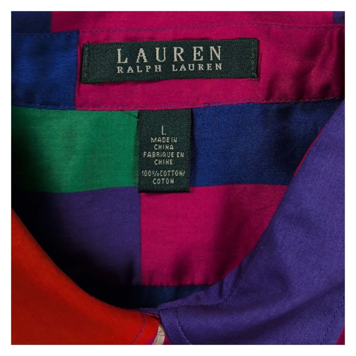 Lauren Ralph Lauren Multicolour Geometric Shirt – Size L – product photo 4 | RewearableUK