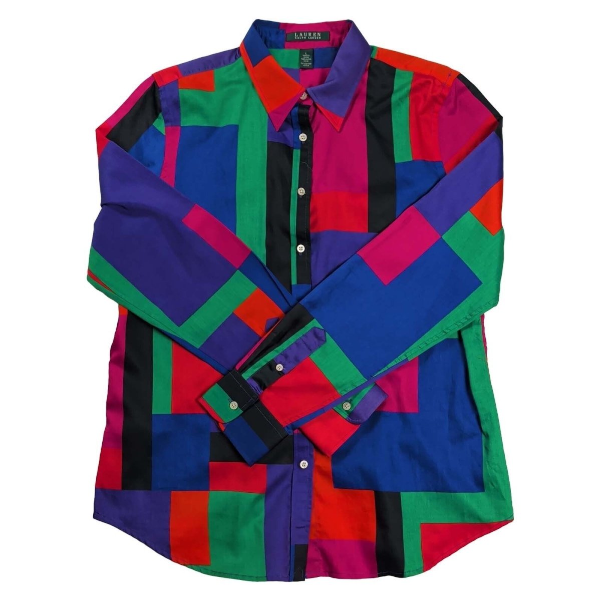 Lauren Ralph Lauren Multicolour Geometric Shirt – Size L – product photo 1 | RewearableUK