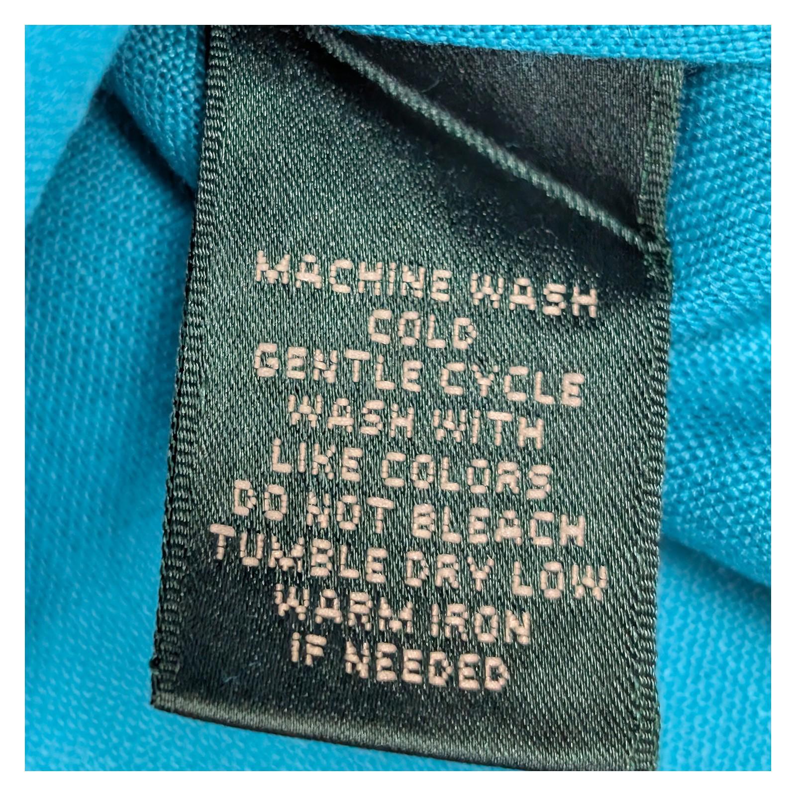 Lauren Ralph Lauren Petite Linen Tunic Top Size PS Small Turquoise Blue V - Neck by Lauren Ralph Lauren – | RewearableUK