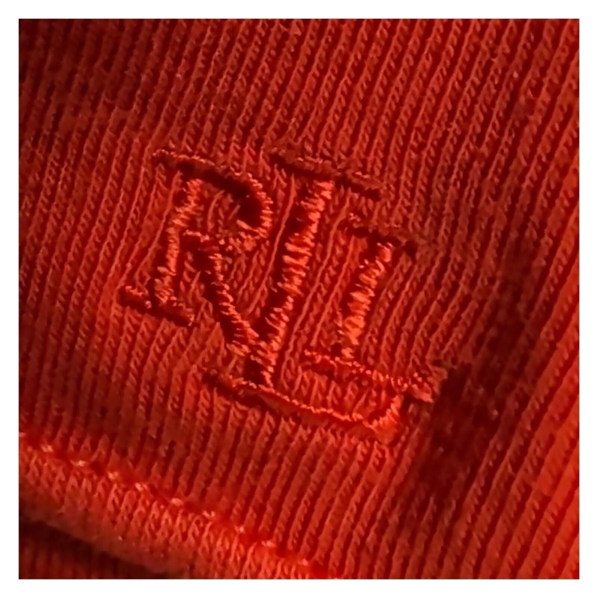 Lauren Ralph Lauren Red Orange Boat Neck Top XS Stretch Cotton Elbow Sleeve – product photo 3 | RewearableUK
