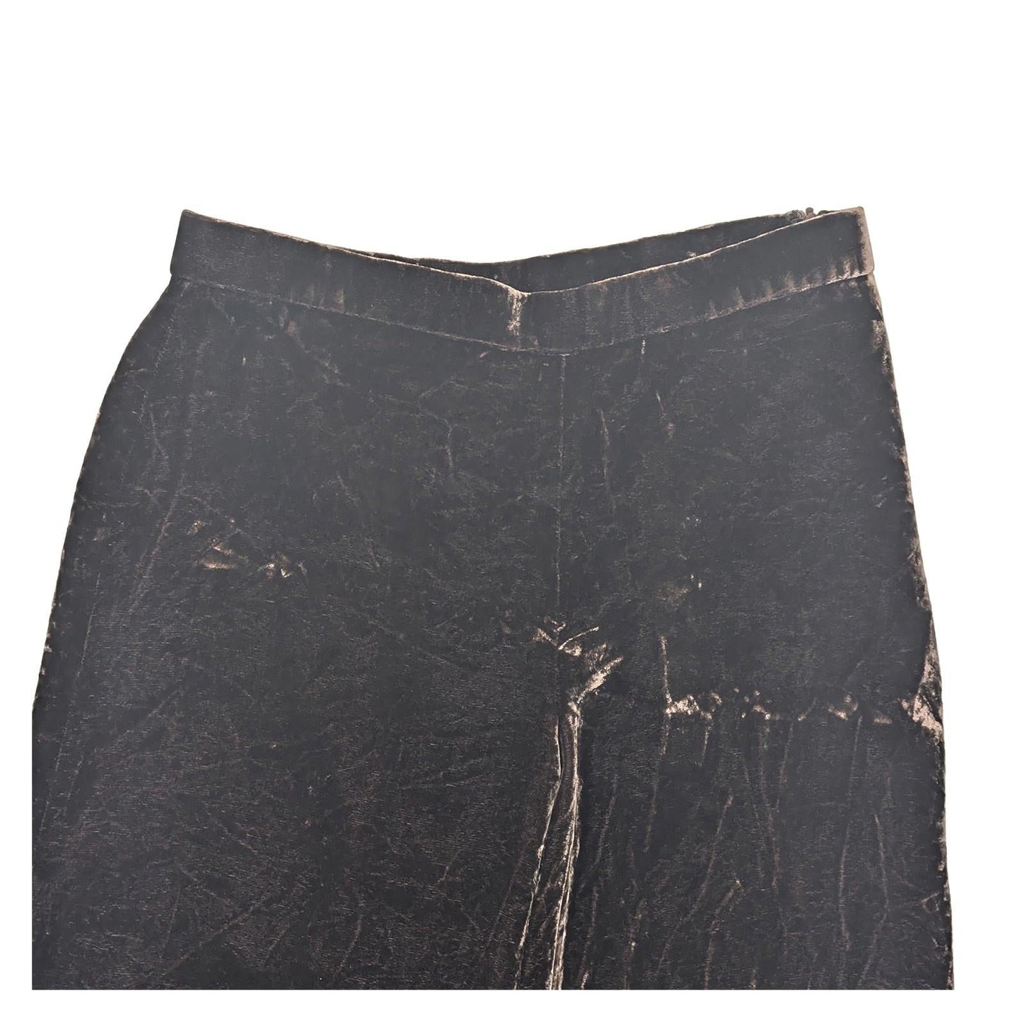 Lauren Ralph Lauren Silk Blend Velvet Trousers Size US 4 (UK 8) Brown Wide Leg by Lauren Ralph Lauren – | RewearableUK