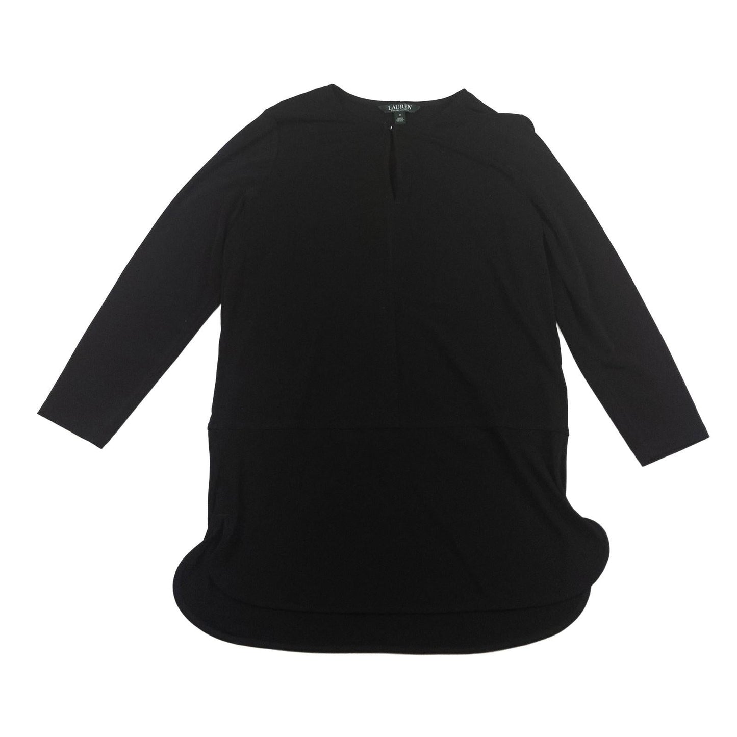 Lauren Ralph Lauren Tunic Dress Size M Black Cold Shoulder Jersey Long Sleeve by Lauren Ralph Lauren – | RewearableUK
