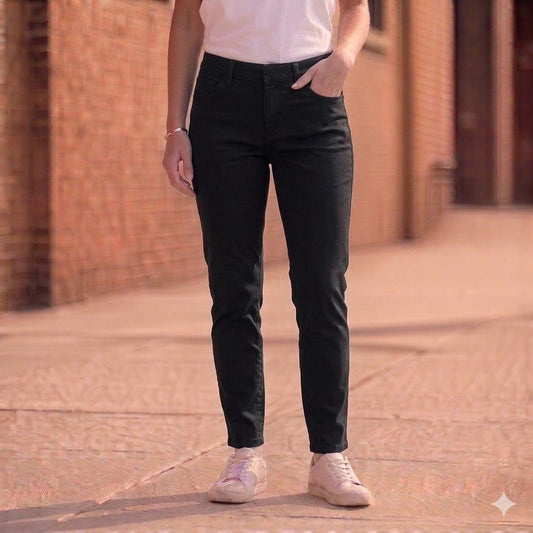 lauren ralph lauren womens black stretch cotton blend trousers size 4 by Lauren Ralph Lauren – JEANS | RewearableUK