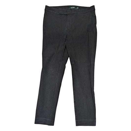 lauren ralph lauren womens black stretch cotton blend trousers size 4 by Lauren Ralph Lauren – | RewearableUK