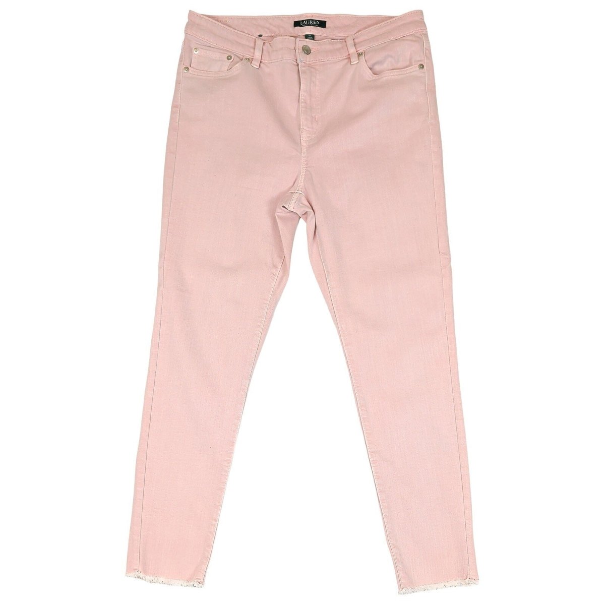 Lauren Ralph Lauren Women's Pink Skinny Cropped Jeans US 10 Stretch Denim – product photo 1 | RewearableUK