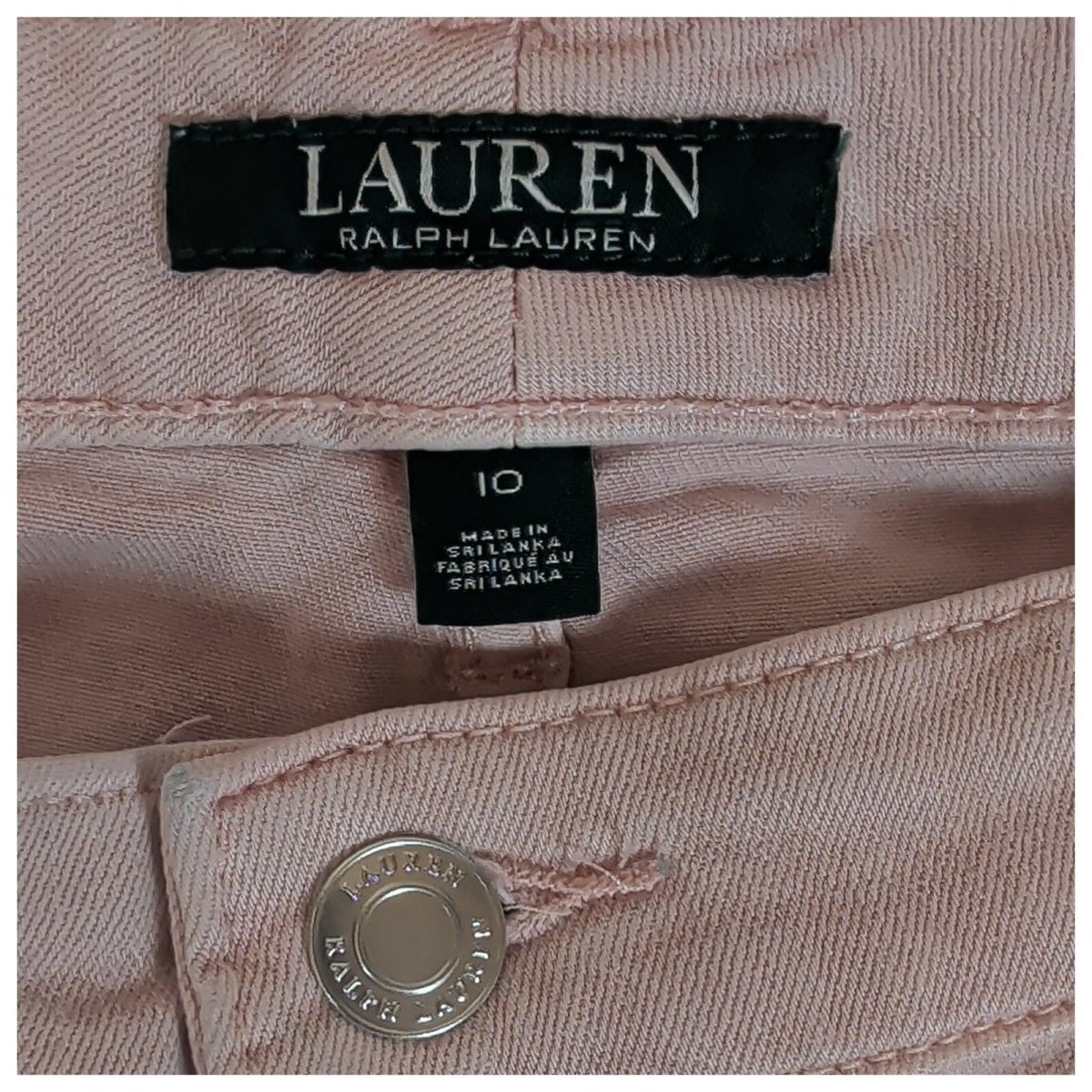 Lauren Ralph Lauren Women's Pink Skinny Cropped Jeans US 10 Stretch Denim – product photo 5 | RewearableUK