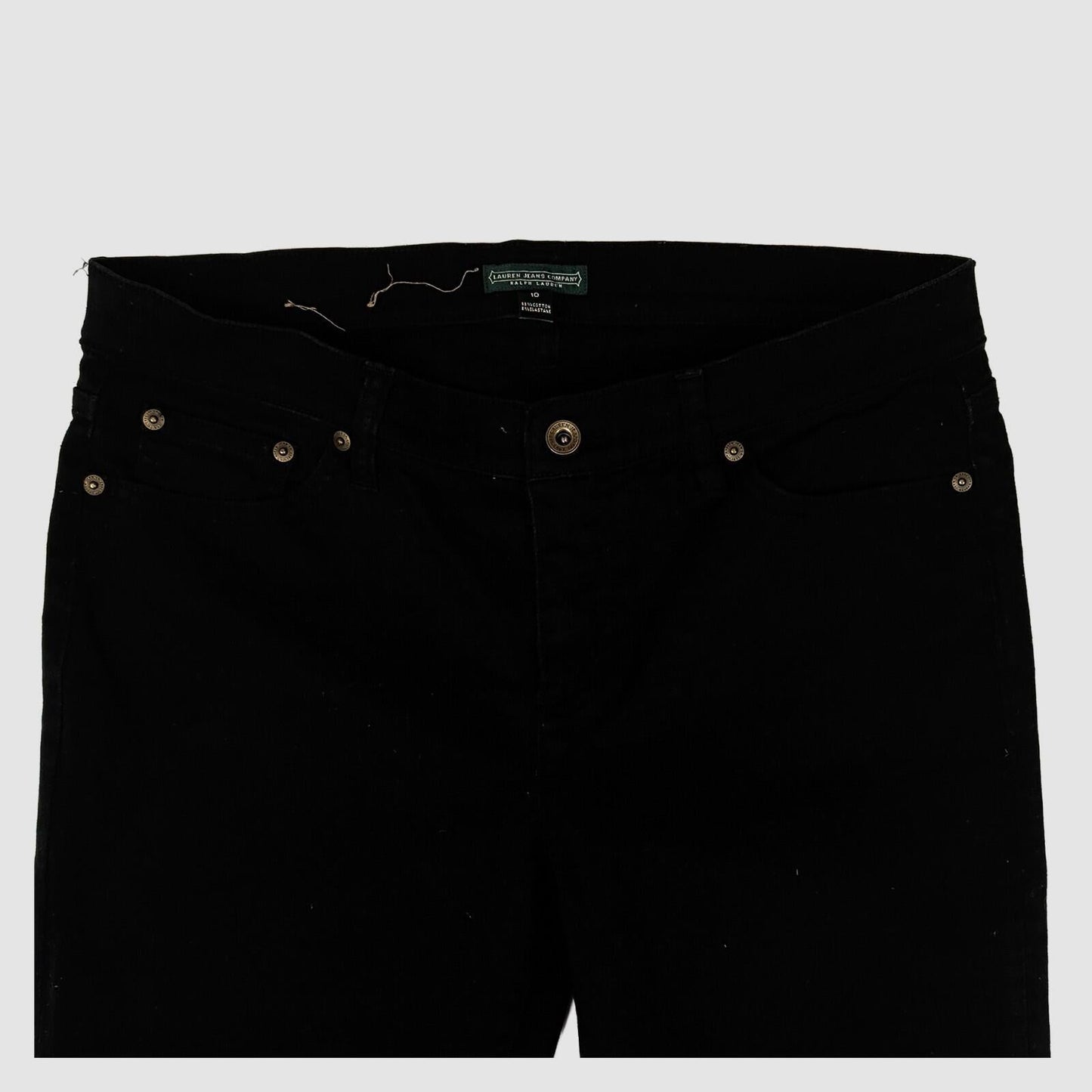 Lauren Ralph Lauren Womens Skinny Jeans Black Stretch Denim Size 10 Slim by Lauren Ralph Lauren – JEANS | RewearableUK