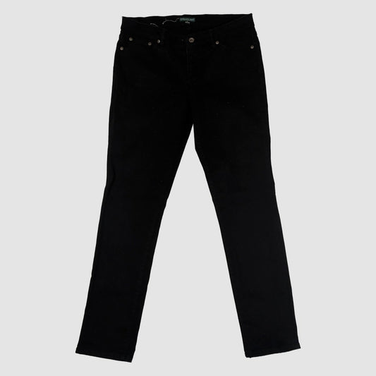 Lauren Ralph Lauren Womens Skinny Jeans Black Stretch Denim Size 10 Slim by Lauren Ralph Lauren – JEANS | RewearableUK