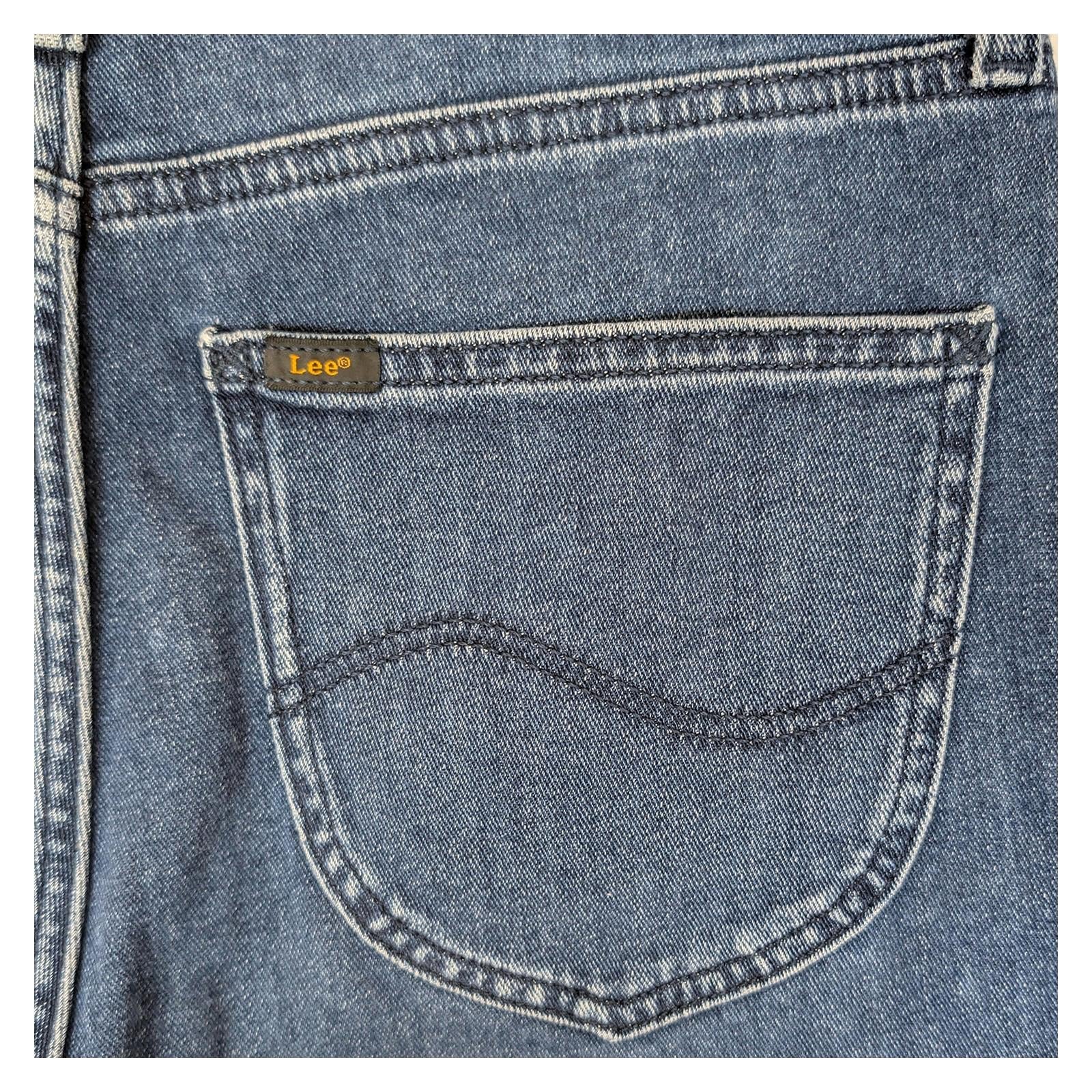 lee carol women size w29 l31 dark blue high rise straight leg denim jeans by Lee – | RewearableUK