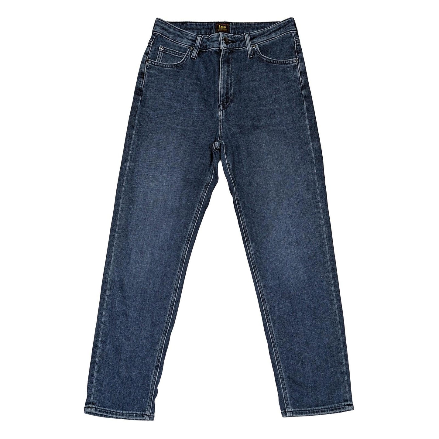 lee carol women size w29 l31 dark blue high rise straight leg denim jeans by Lee – | RewearableUK