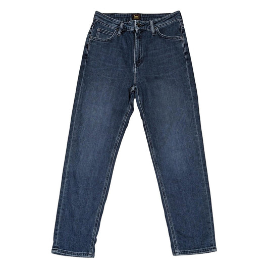 lee carol women size w29 l31 dark blue high rise straight leg denim jeans by Lee – | RewearableUK