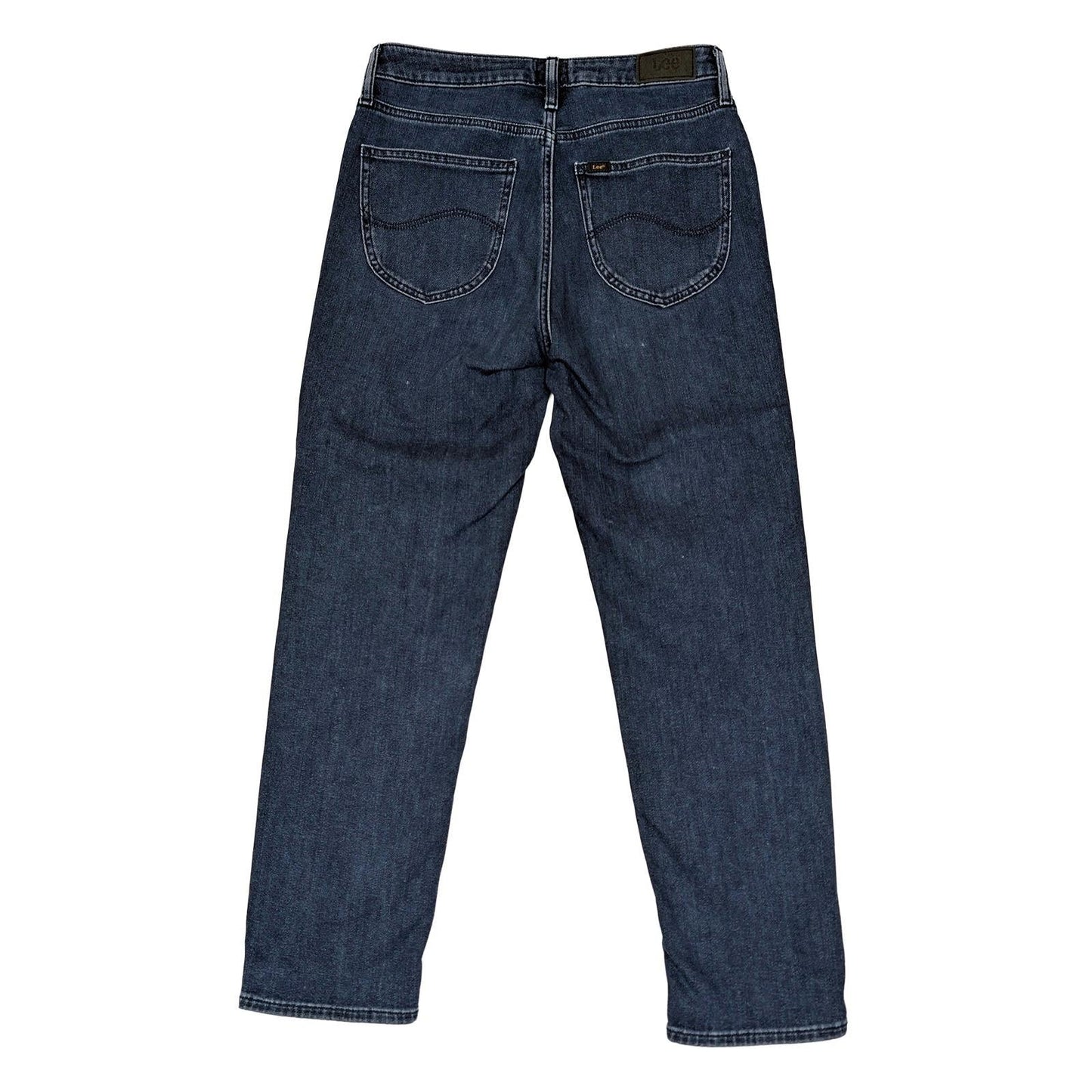 lee carol women size w29 l31 dark blue high rise straight leg denim jeans by Lee – | RewearableUK