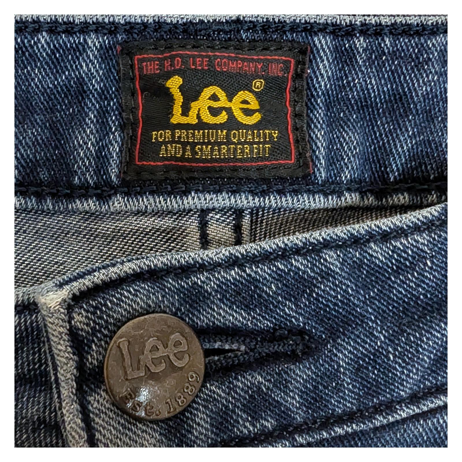 lee carol women size w29 l31 dark blue high rise straight leg denim jeans by Lee – | RewearableUK