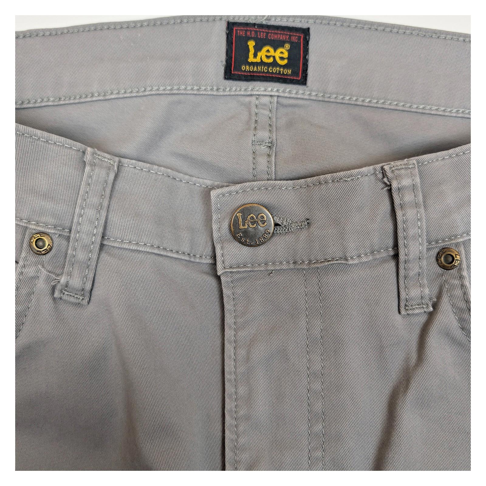 Lee Daren Grey Jeans Men's W33 L34 Regular Straight Fit Zip Fly Organic Cotton by Lee – | RewearableUK