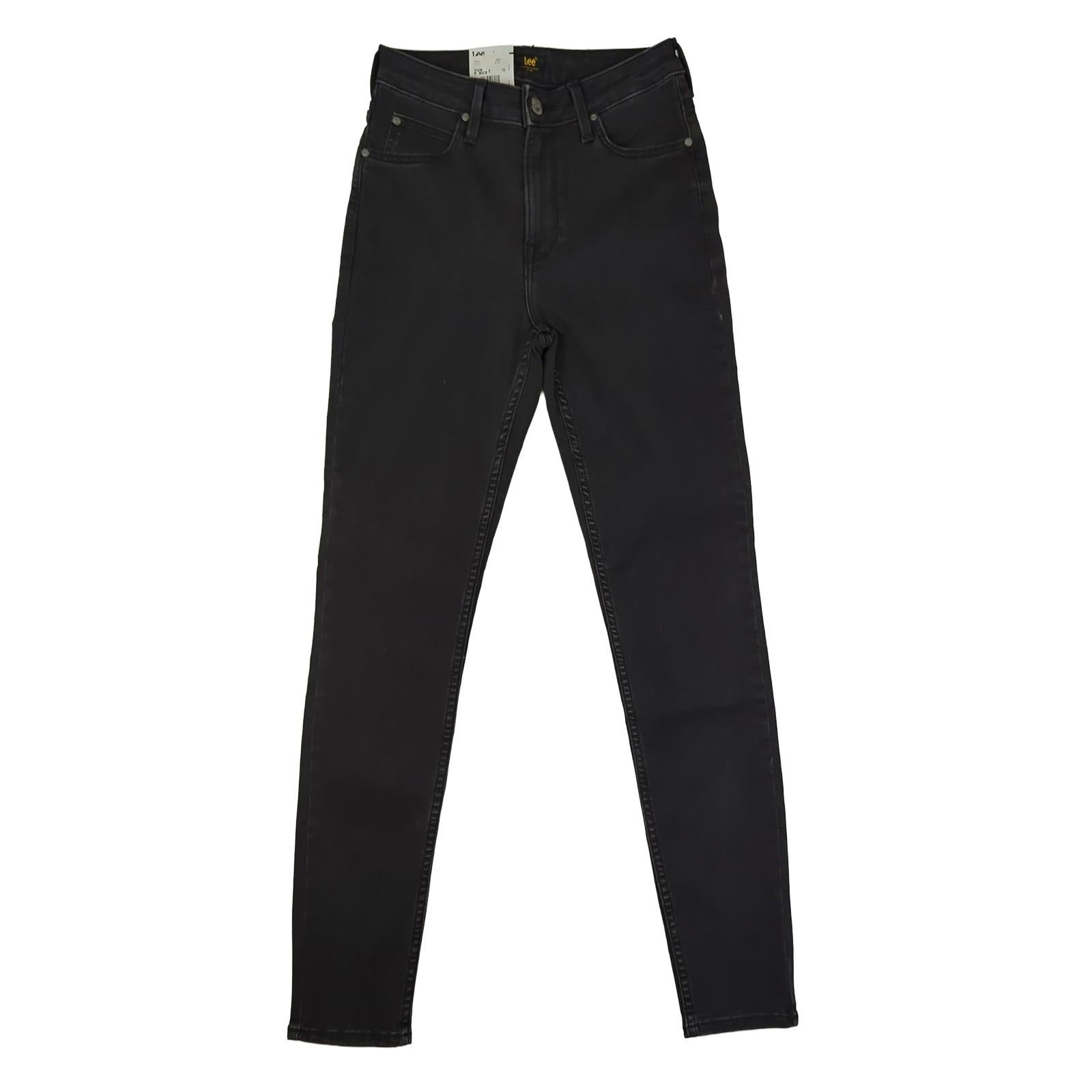 Lee Lee Scarlett High Skinny High Waist Jeans Black Women's 27/33 New With Tag JEANS RewearableUK
