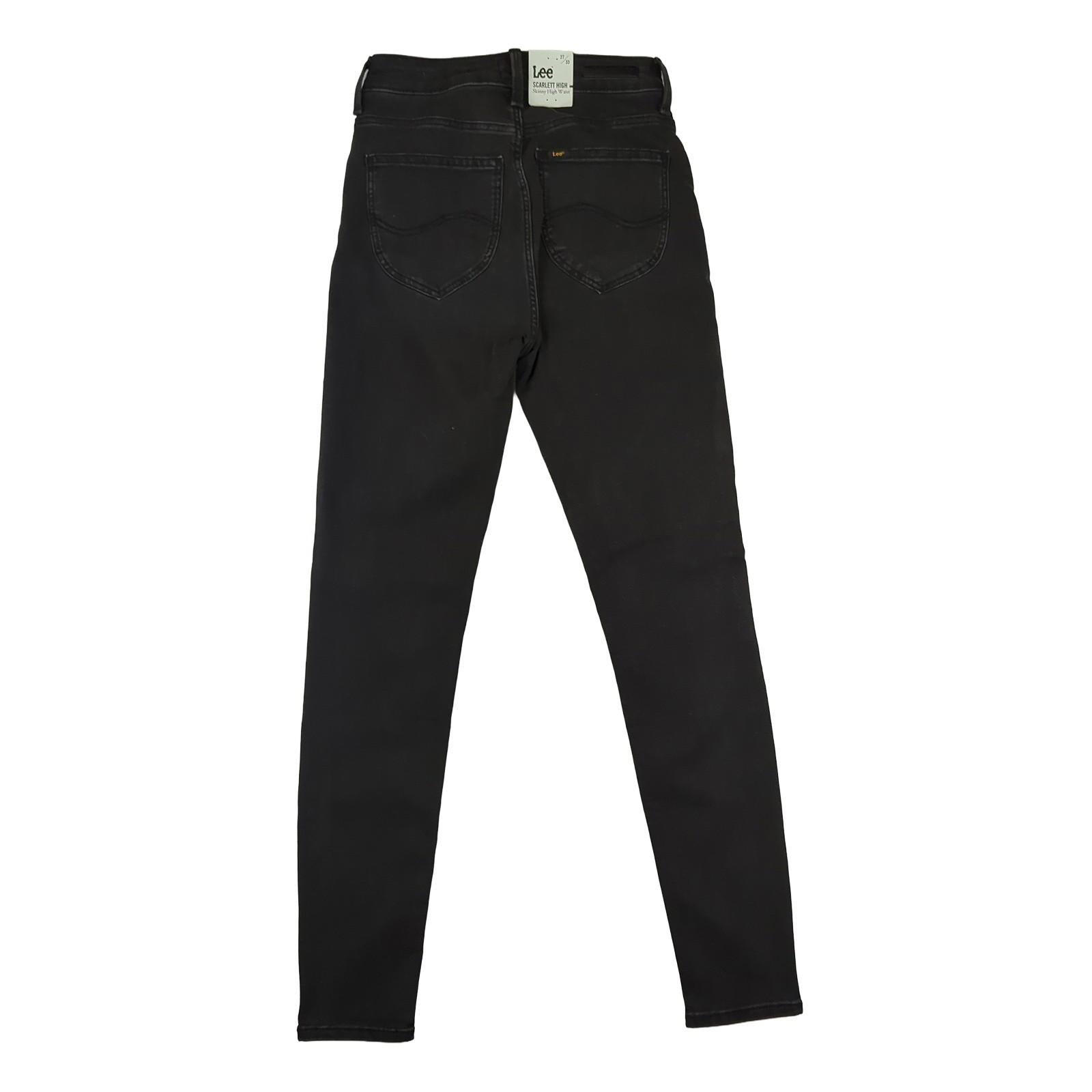 Lee Lee Scarlett High Skinny High Waist Jeans Black Women's 27/33 New With Tag JEANS RewearableUK