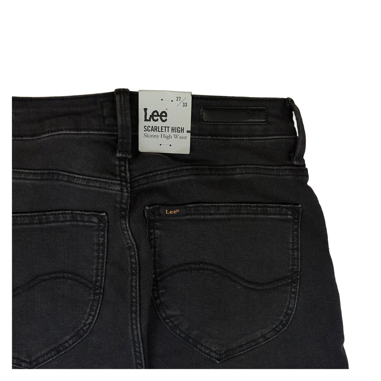 Lee Lee Scarlett High Skinny High Waist Jeans Black Women's 27/33 New With Tag JEANS RewearableUK