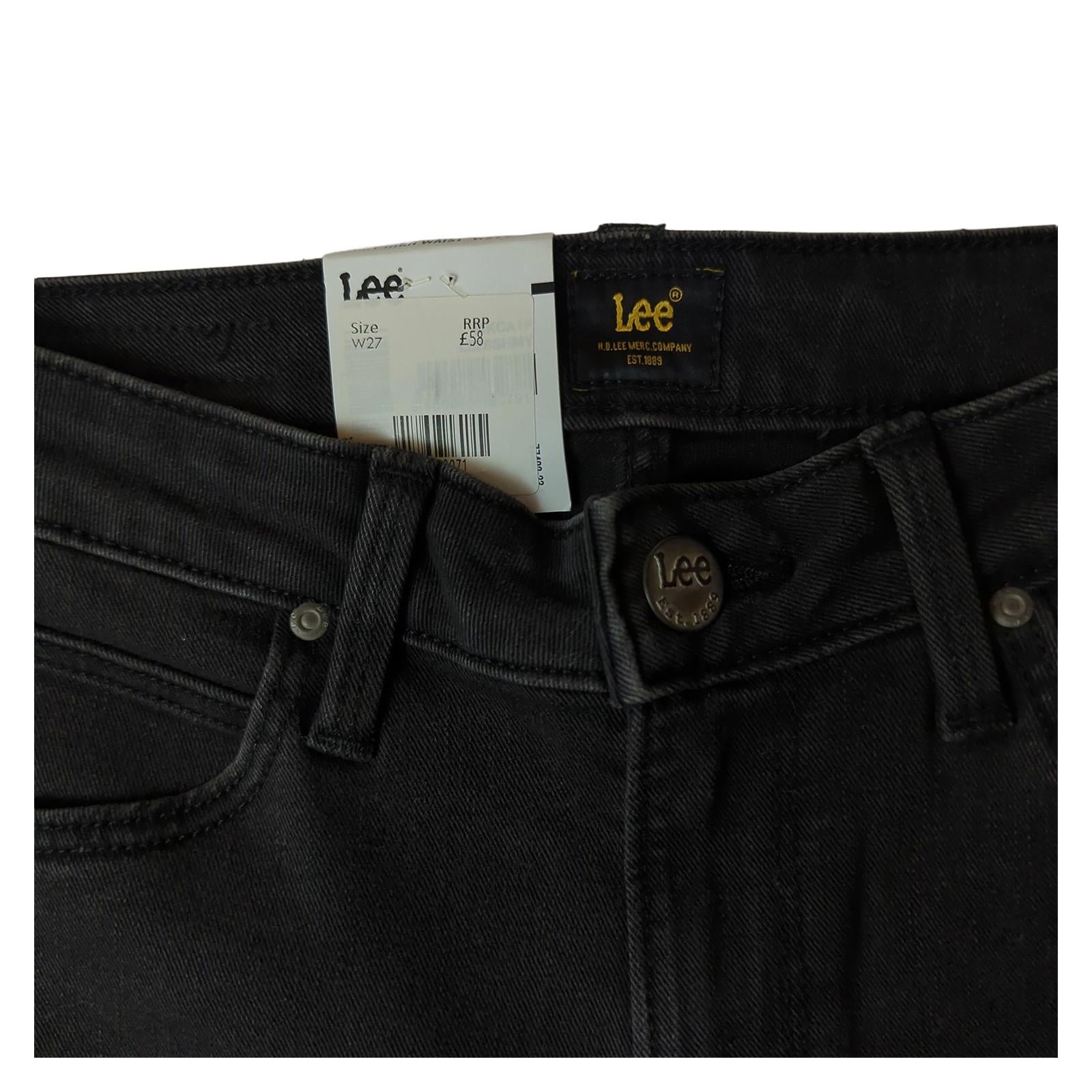 Lee Lee Scarlett High Skinny High Waist Jeans Black Women's 27/33 New With Tag JEANS RewearableUK