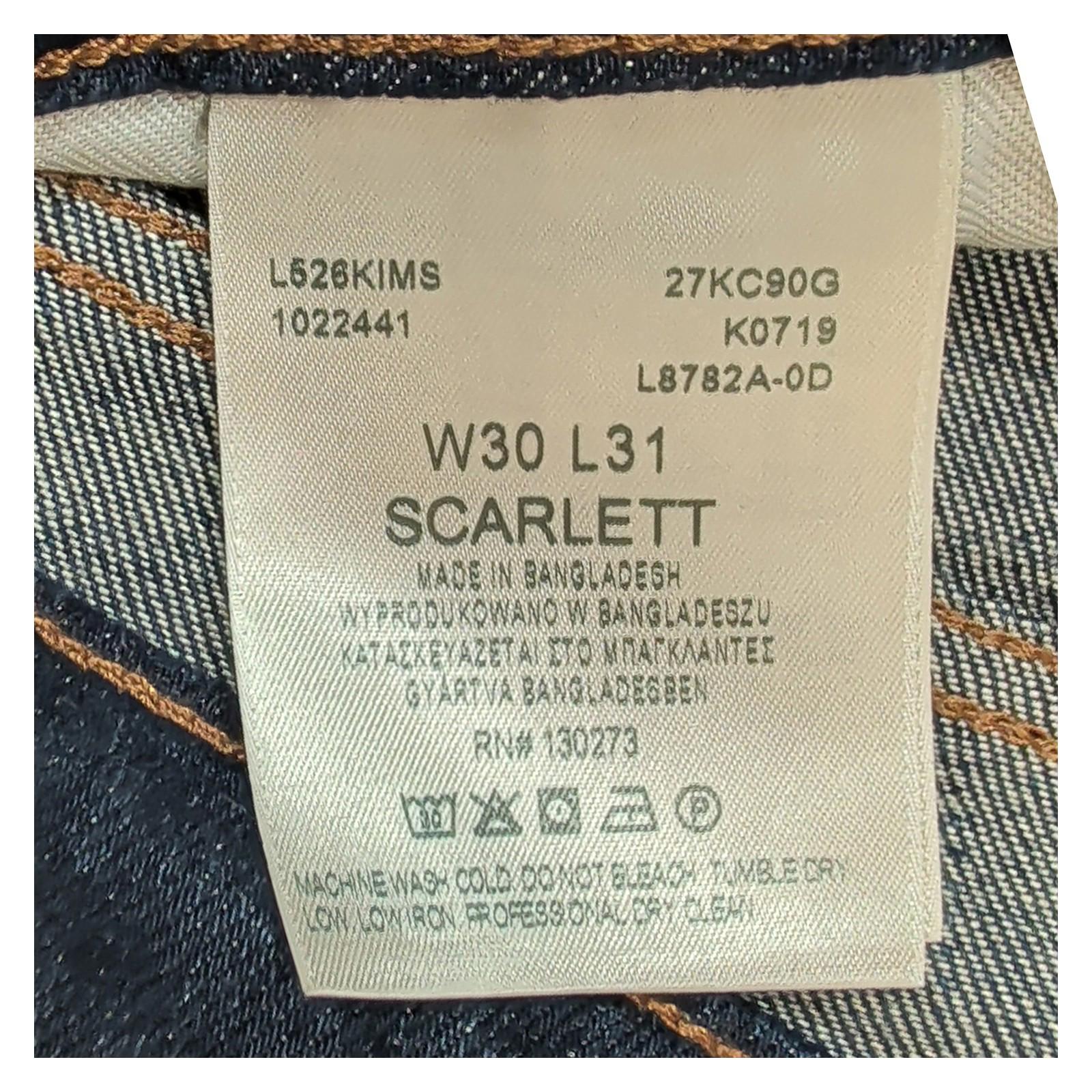 Lee Scarlett Skinny Jeans Womens W30 L31 Dark Blue Stretch Deluxe Denim Pants by Lee – | RewearableUK