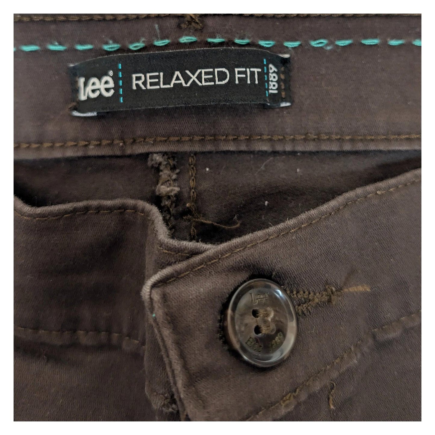 lee women size 16 long brown cotton 5 pocket jeans style trousers chinos by Lee – | RewearableUK