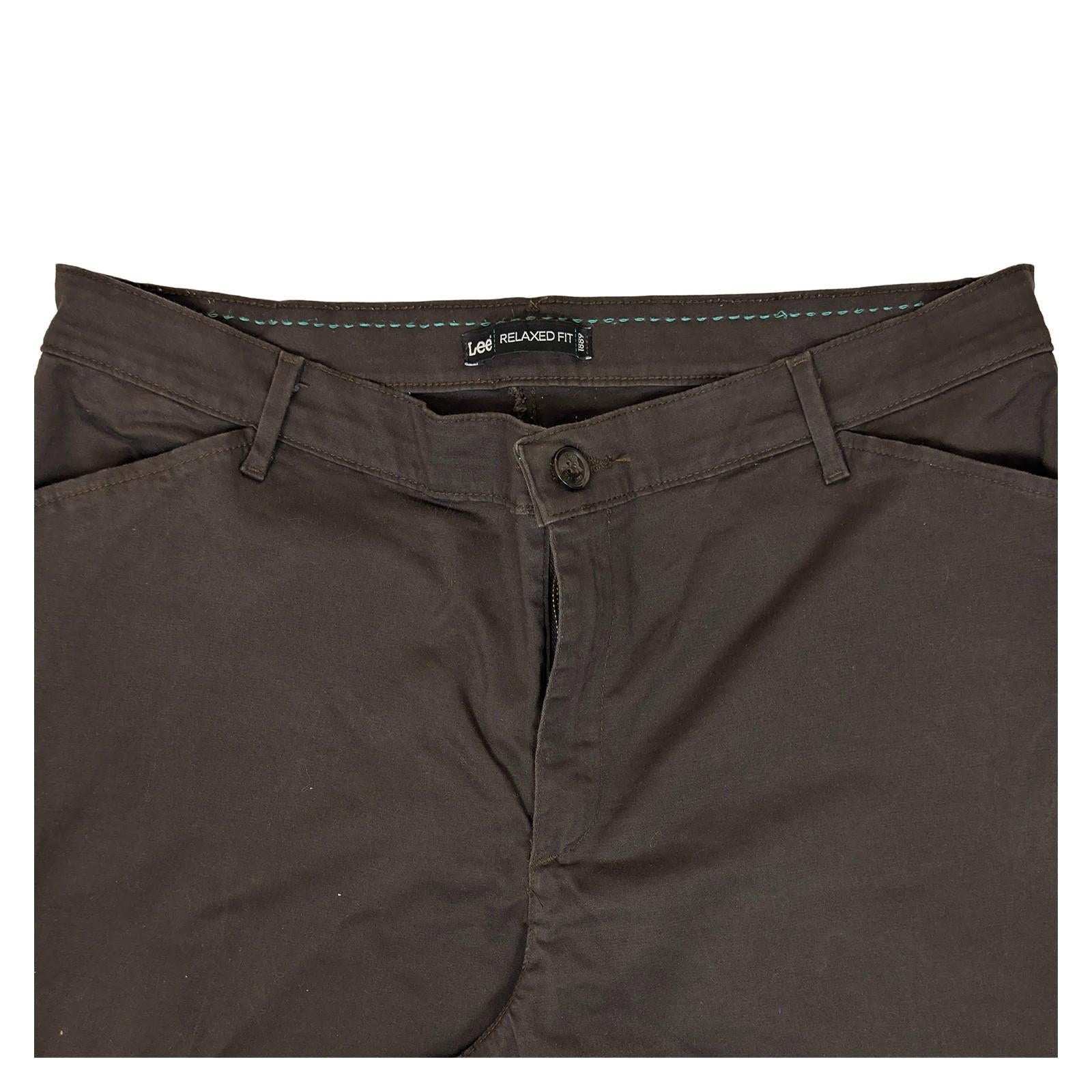 lee women size 16 long brown cotton 5 pocket jeans style trousers chinos by Lee – | RewearableUK