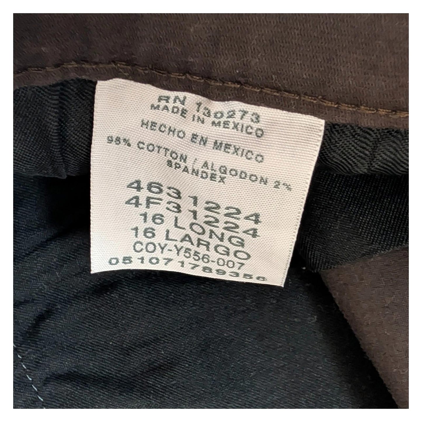 lee women size 16 long brown cotton 5 pocket jeans style trousers chinos by Lee – | RewearableUK