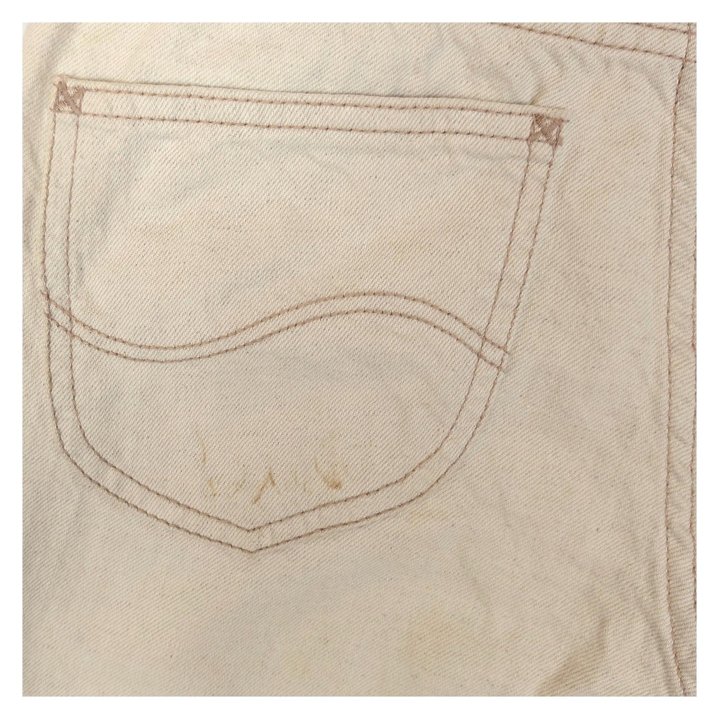 lee women size w26 l33 beige high rise wide leg button fly trousers jeans by Lee – | RewearableUK