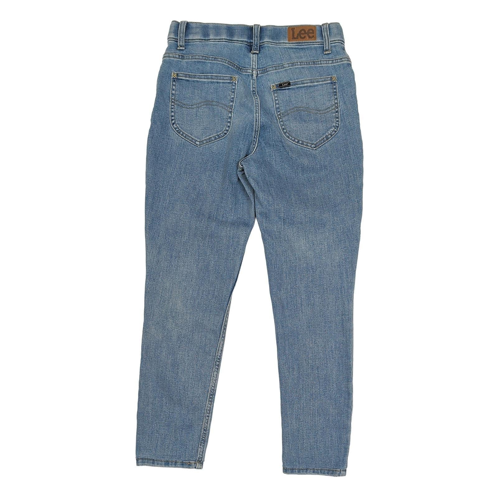 lee womens w28 l31 light blue comfort skinny high rise denim jeans trousers by Lee – JEANS | RewearableUK