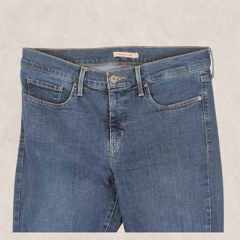 Levi's 311 Shaping Skinny Womens Blue Stretch Jeans W31 L30 Slim Fit by Levi's – JEANS | RewearableUK
