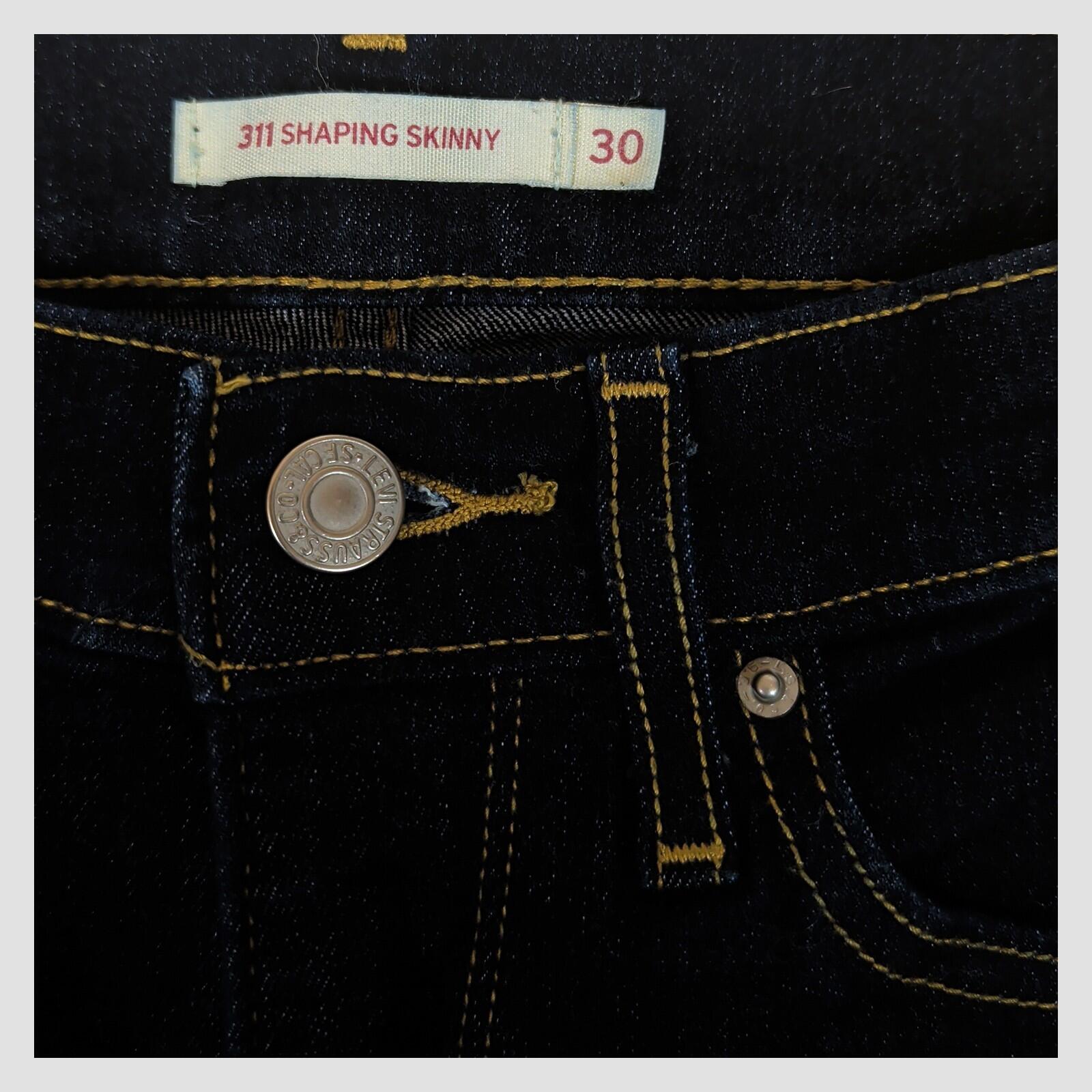 Levi's 311 Womens Black Shaping Skinny Jeans W30 L30 Stretch Denim by Levi's – | RewearableUK