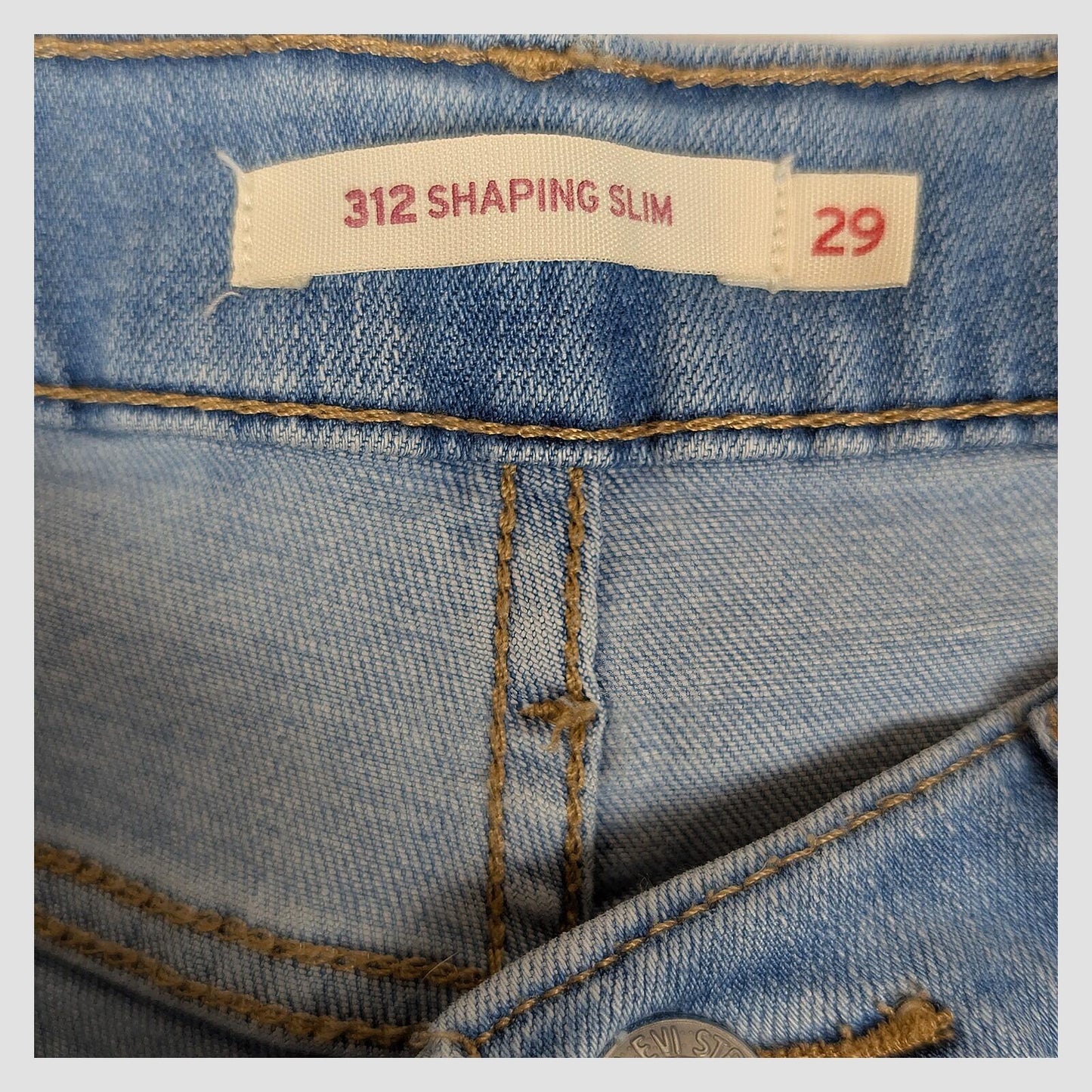 levis 312 shaping slim womens denim jeans light blue wash size w 29 l 32 eu by Levi's – | RewearableUK