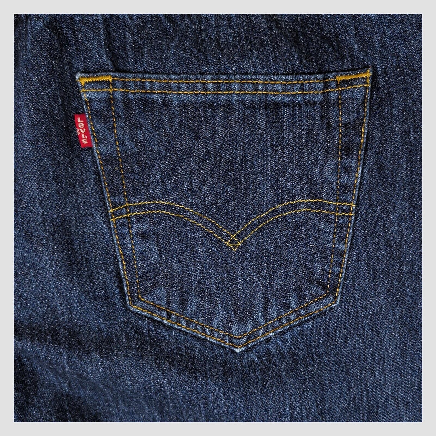 Levi's 501 Mens Dark Blue Straight Jeans W34 L30 Button Fly by Levi's – | RewearableUK