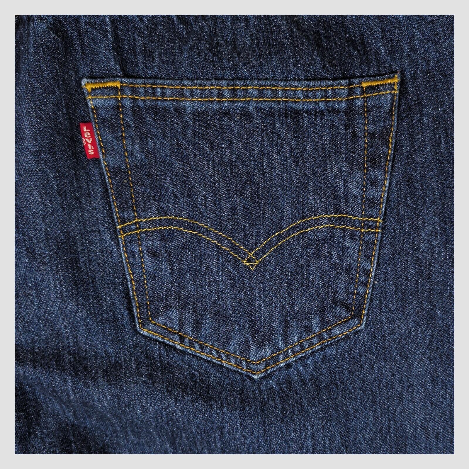 Levi's 501 Mens Dark Blue Straight Jeans W34 L30 Button Fly by Levi's – | RewearableUK